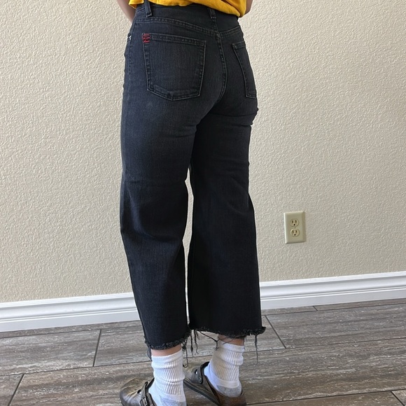 BDG Urban Outfitters Black distressed Flared cropped high waisted denim Jeans - Picture 3 of 7